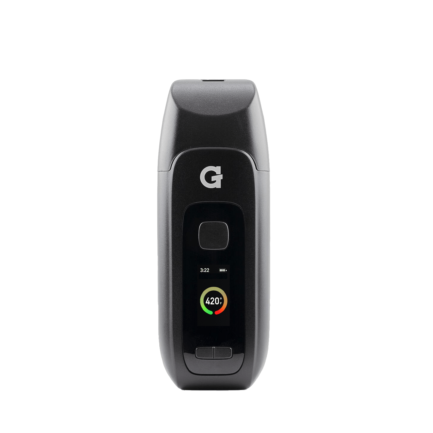 G Pen Dash+ vaporizer with sleek design, black body, and mouthpiece, ideal for discreet vaping sessions.