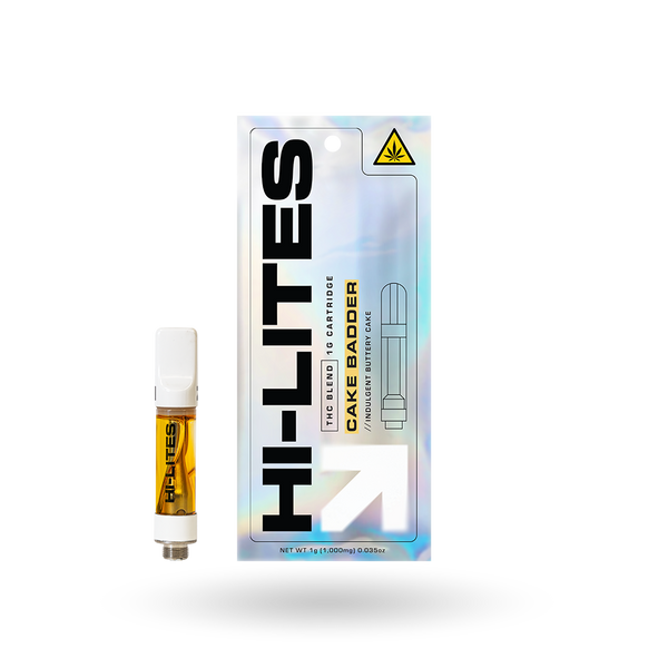 THC Blend Vape Cartridge: Cake Badder 1g