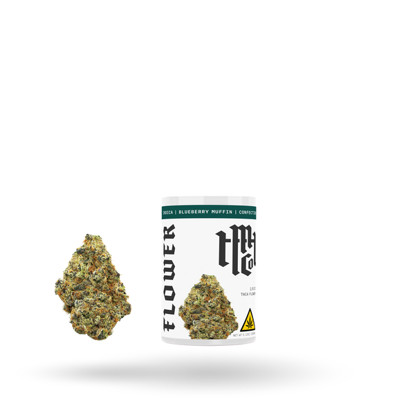 THCa Flower: Blueberry Muffin (Indica), 1/8oz