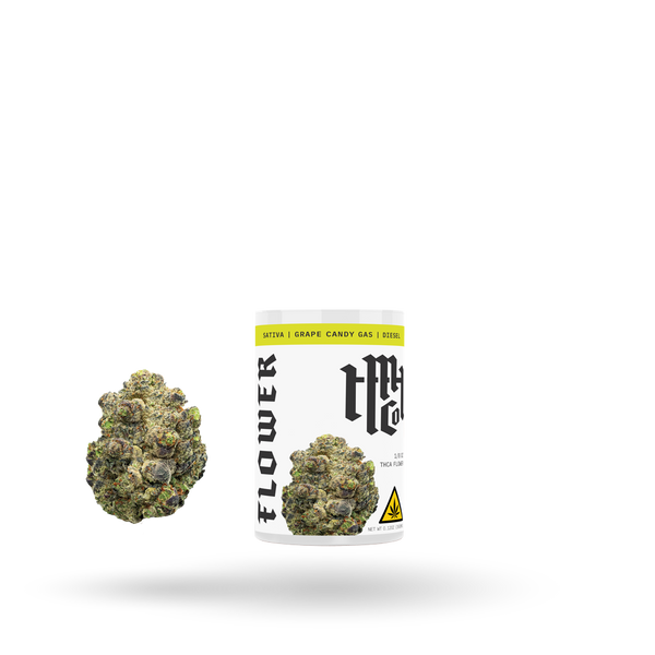 THCa Flower: Grape Candy Gas (Sativa), 1/8oz