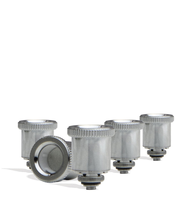 Set of five Lookah 910 Connect Quartz Coils for vaporizer devices, showcasing the sleek, transparent coil design.