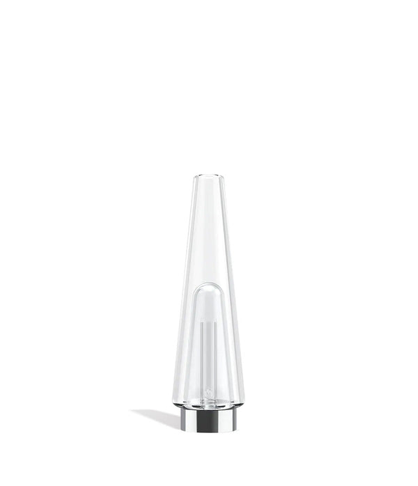 Lookah Unicorn Mini Replacement Glass Bubbler showing clear glass with intricate design and compact size for portable use