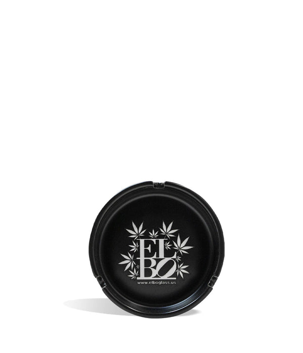 EAV S&V Elbo Glass Ceramic Ashtray with a sleek, clear glass design and a smooth, rounded shape for resting cigarettes or ashes.