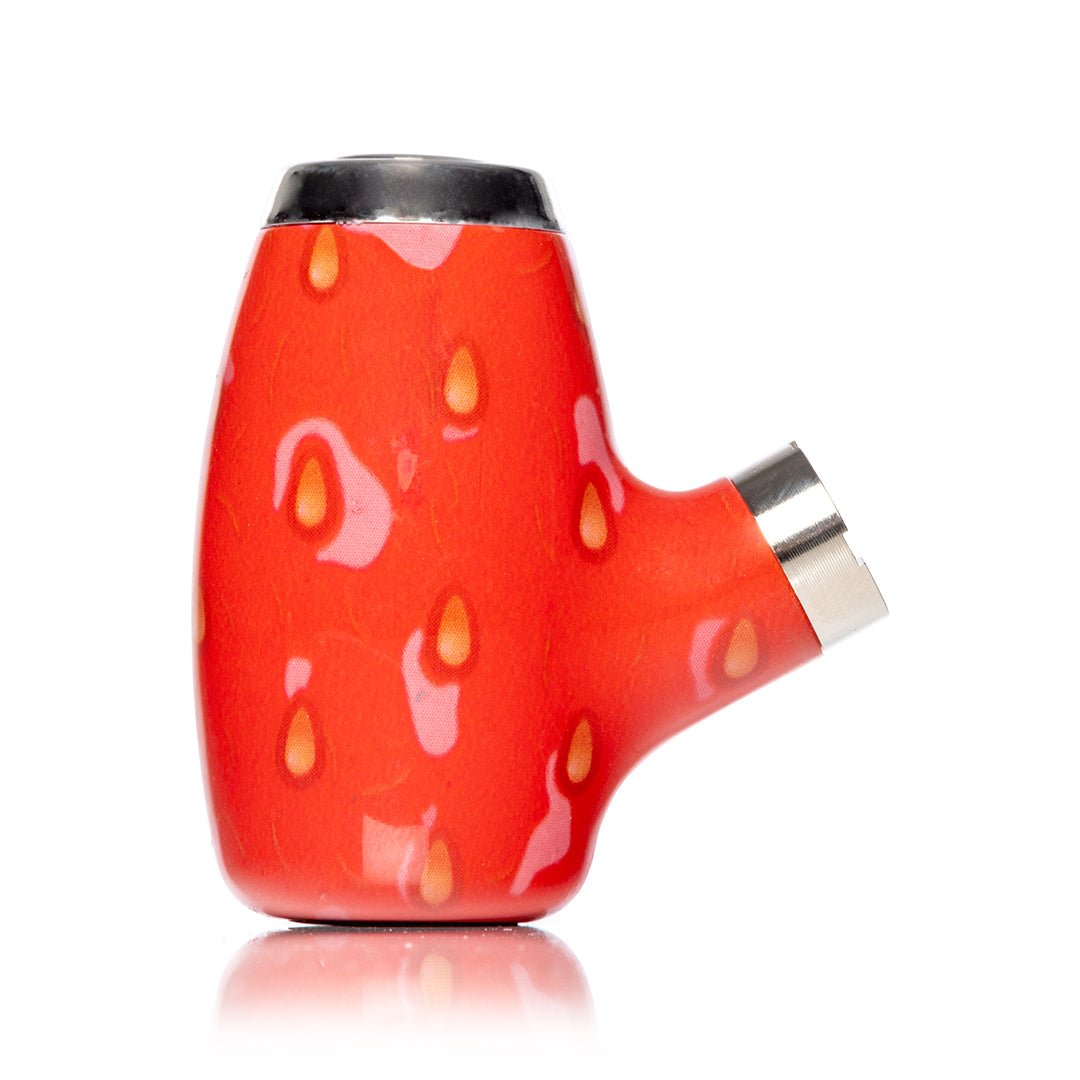 HEMPER Pipe Vape Battery in strawberry flavor, compact vaporizer with sleek design on white background.