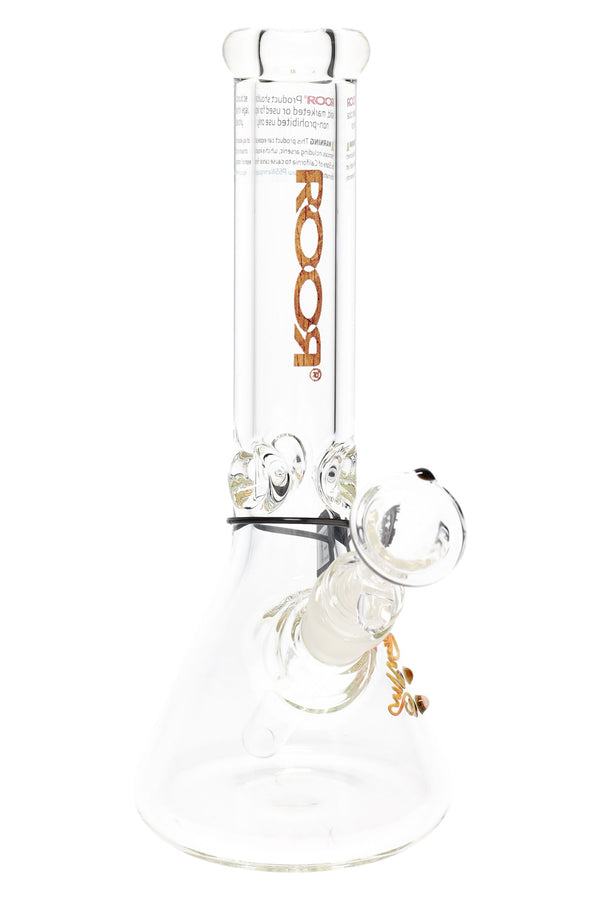 ROOR 10" Beaker Bong – Ultra-Thick 7 mm Glass, Glass-on-Glass