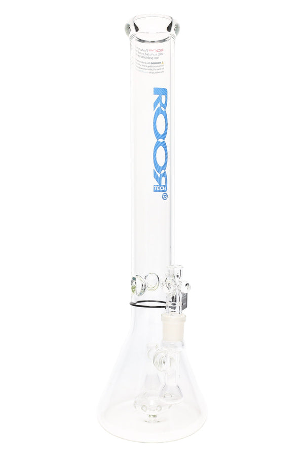 ROOR Tech 18" Stemless Beaker Bong with Showerhead Perc – Clear Glass GOG