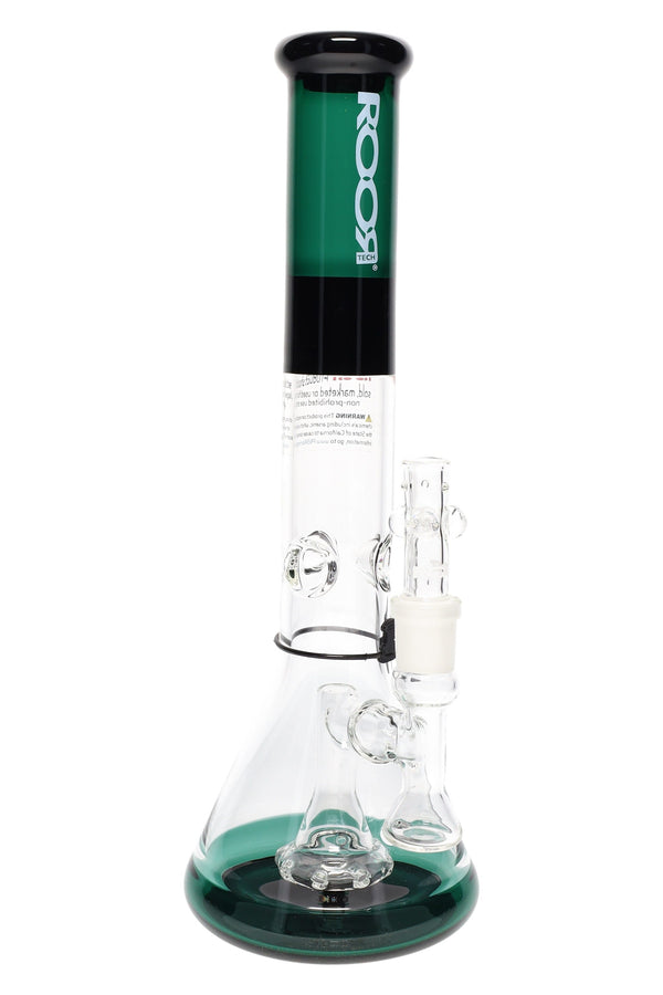 ROOR Tech 14″ Multicolor Beaker Bong with Perc – 5 mm Thick