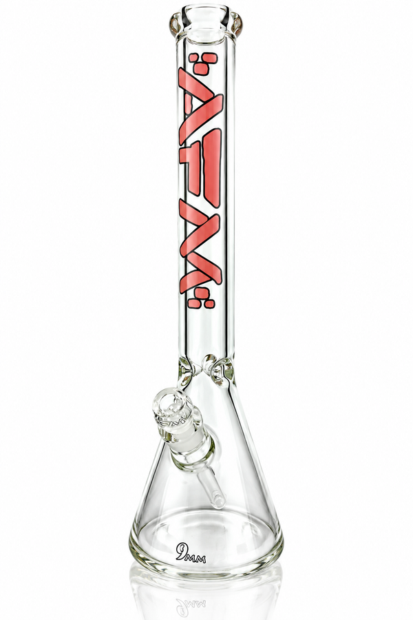 18" AFM Heavy Boi Clear Glass Beaker Bong
