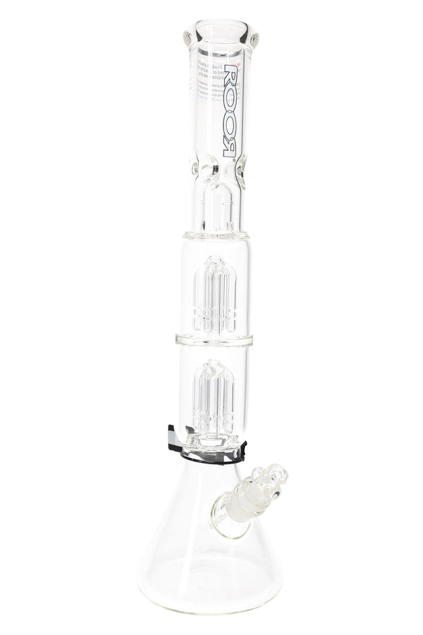 ROOR Tech 17″ Beaker Bong with Double Tree Percs – 5 mm Thick
