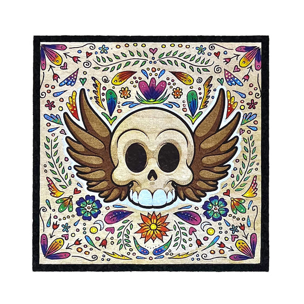 Annealed Innovations coaster by Mood Mats displayed on a white background, showcasing its unique textured design.