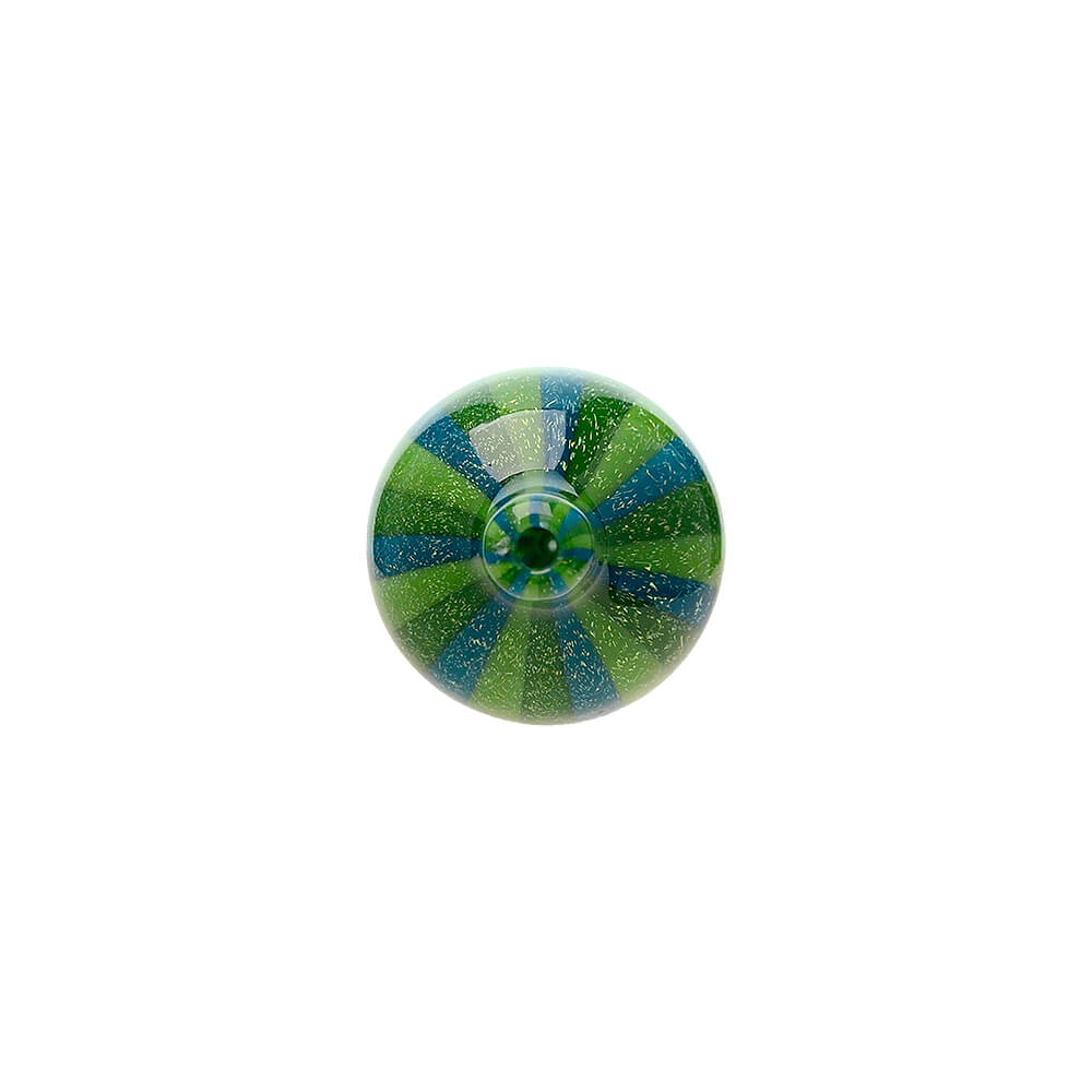 Calibear Green Dichro Cactus Carb Cap Encased W/ Opal