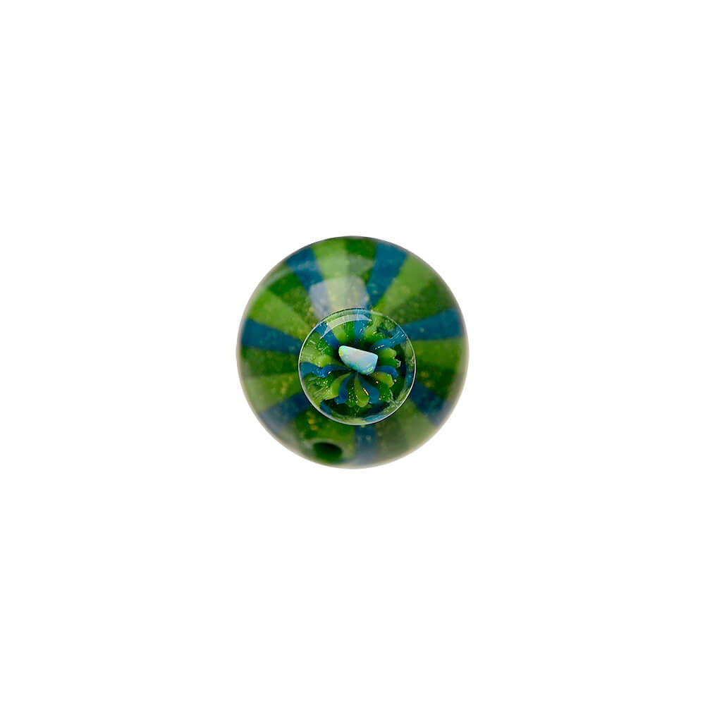 Calibear Green Dichro Cactus Carb Cap Encased W/ Opal