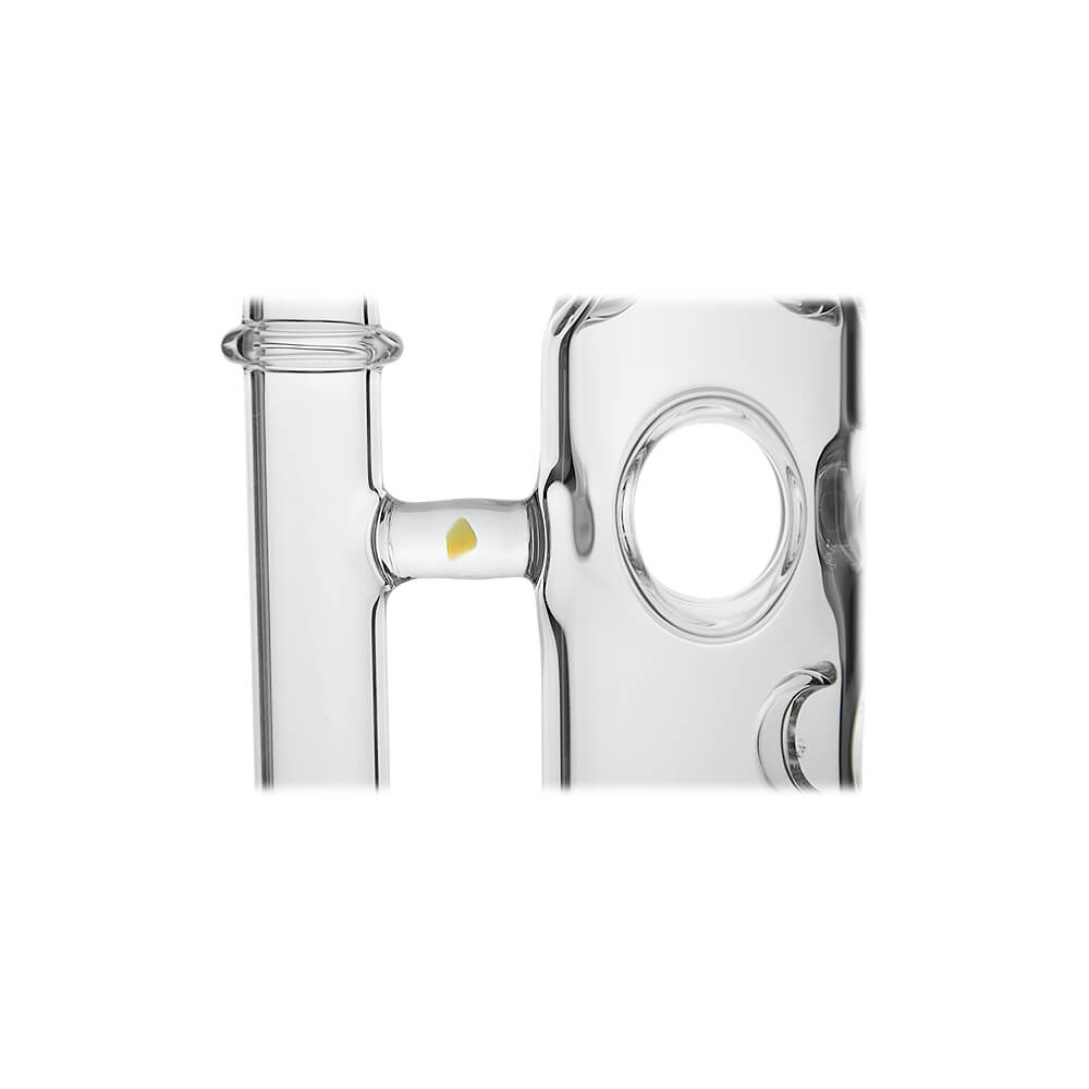 Calibear Colored Holed Straight Tube Water Pipe | Honeycomb Perc Bong