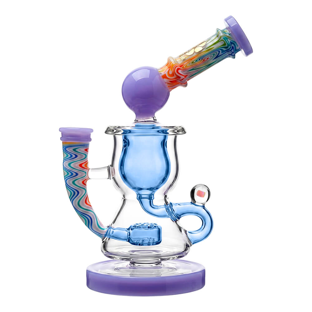 Calibear Heady Wigwag Klein Recycler W/ Encased Opal