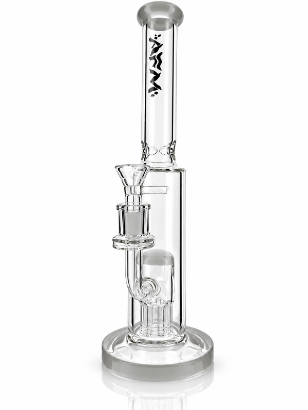 14" AFM Glass Violet Clear Glass Straight Tube