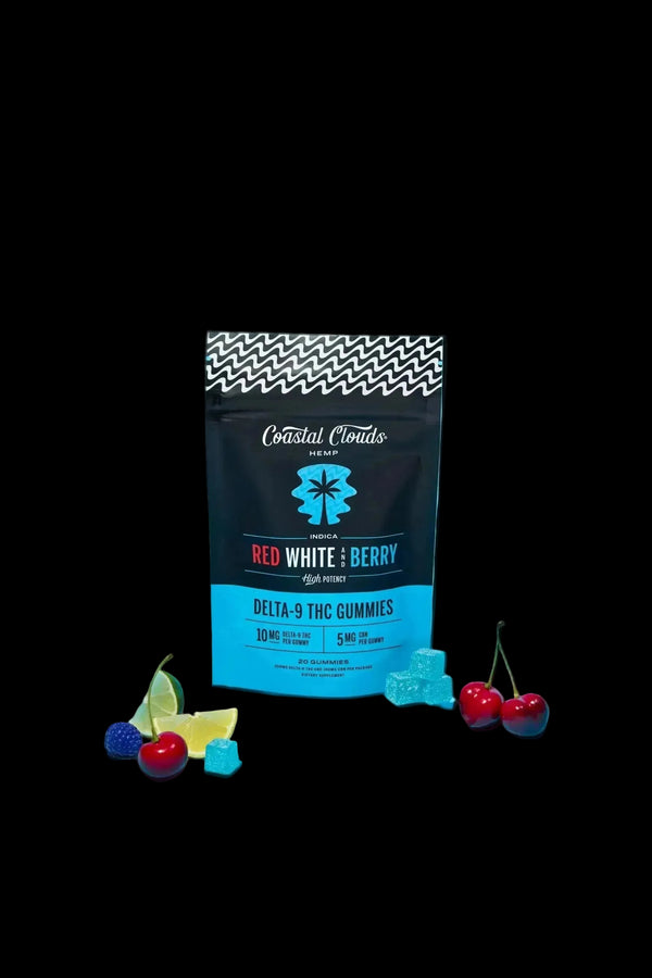 Coastal Clouds Red White & Berry - 20pk