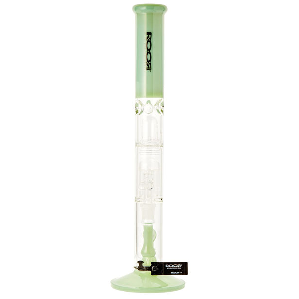 RooR 18" 10 Arm Tree Perc Straight Waterpipe - Green