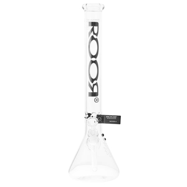RooR Classic 18" Beaker Waterpipe - Black/White Logo