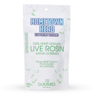 Hometown Hero Delta 9 Live Rosin Gummies