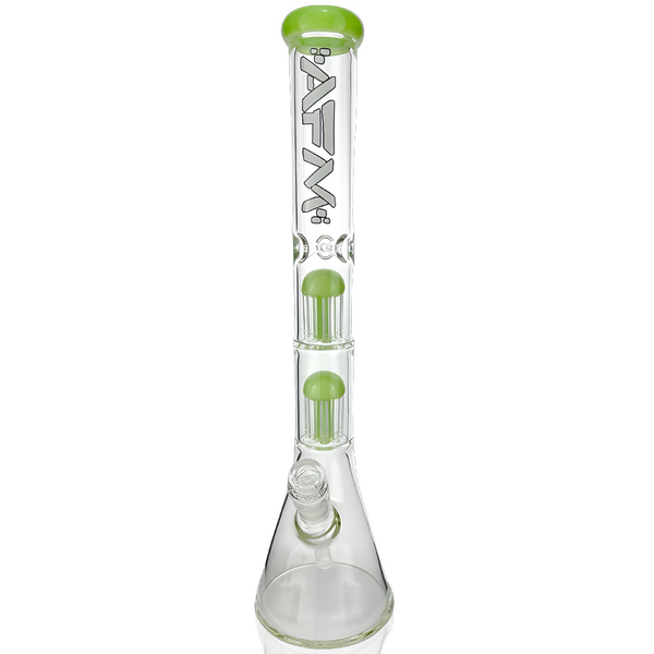 18" AFM Double Hitter 7mm Glass Beaker Bong