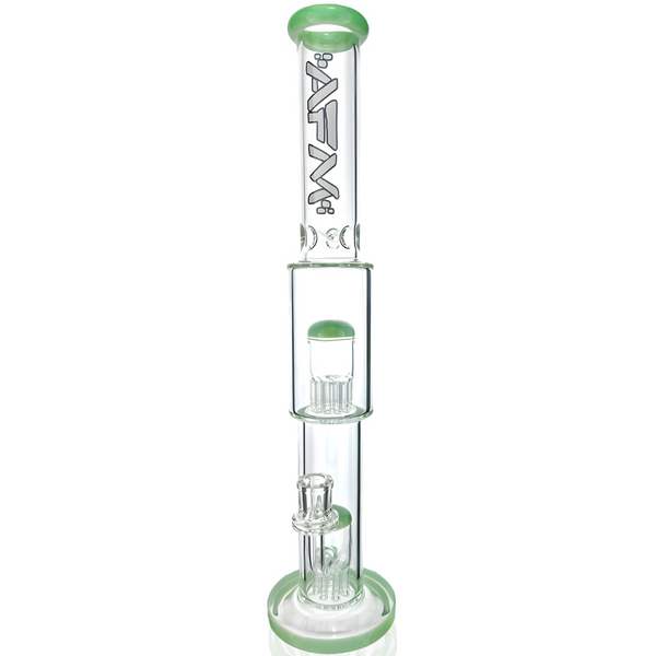 18″ AFM Daisy Double Perc Straight Tube Bong