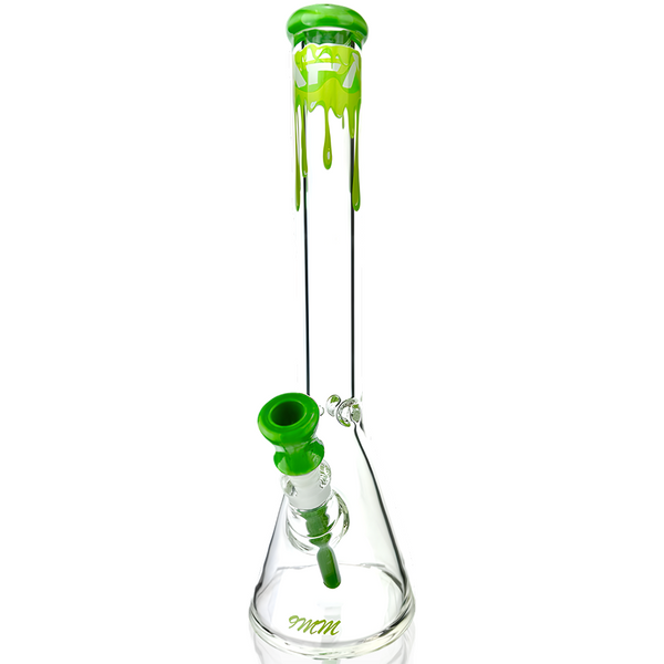 18" AFM Drippy Clear 9mm Glass Beaker Bong Bundle Set