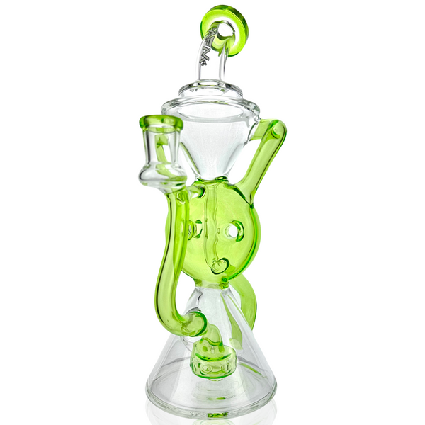 10" AFM Swiss Cheese Recycler Dab Rig, Borosilicate Concentrate Recycler with Advanced Filtration