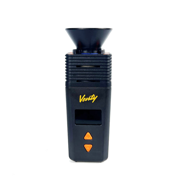 Venty Vaporizer Herb Funnel from The Stash Shack, showing a clear glass funnel designed for herb vaporizer filling.
