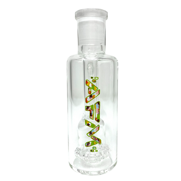 AFM Gummy Bear Showerhead 4-inch glass ash catcher with colorful gummy bear design, compatible with smoke and vape devices.