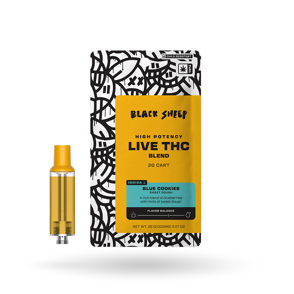 Live THC Blend Vape Cartridge Blue Cookies