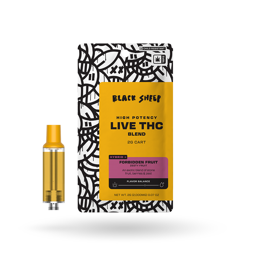 Live THC Blend Vape Cartridge Forbidden Fruit