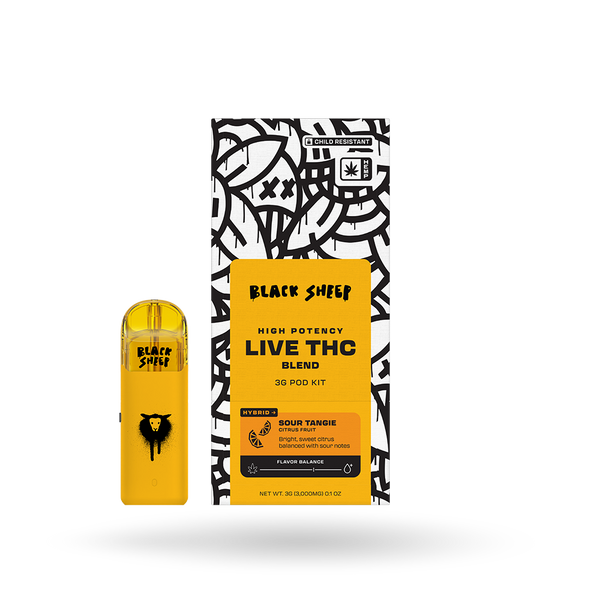 Live THC Blend Pod Starter Kit: Sour Tangie 3g
