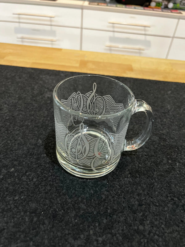 East Atlanta Village Smoke glass beer mug with clear design, perfect for enjoying cold beverages in a sturdy, stylish glass.