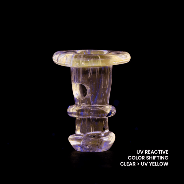 Empire Glassworks PuffCo 'New Peak' & Proxy Glass Joystick Cap - Eclipse