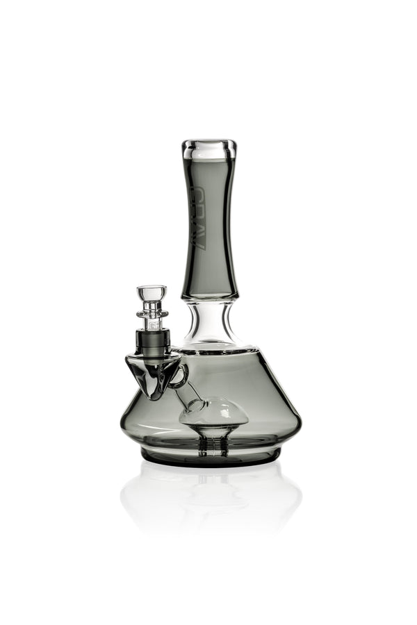 GRAV® Smoke Oracle Water Pipe bong with intricate glass design and clear viewing chamber for smooth smoking experience.