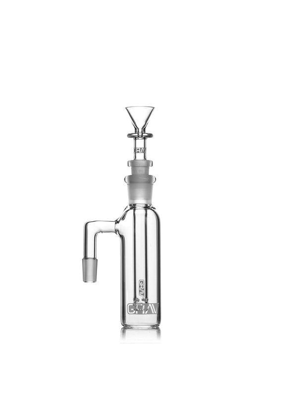 GRAV 14mm standard 90° ash catcher for flower accessories, featuring a glass design and durable construction.