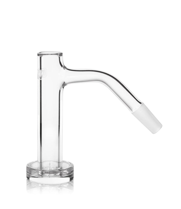 GRAV® 10mm 45° control tower quartz banger for dab rigs, featuring a sleek design and durable quartz construction.