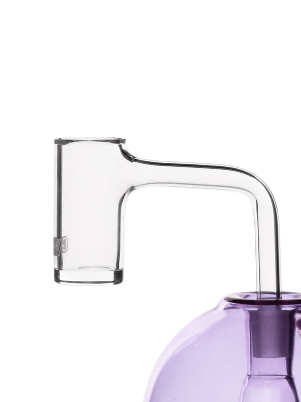 GRAV 14mm 90° seamless long neck quartz banger for dab rigs, made of high-quality quartz, designed for optimal heat retention.