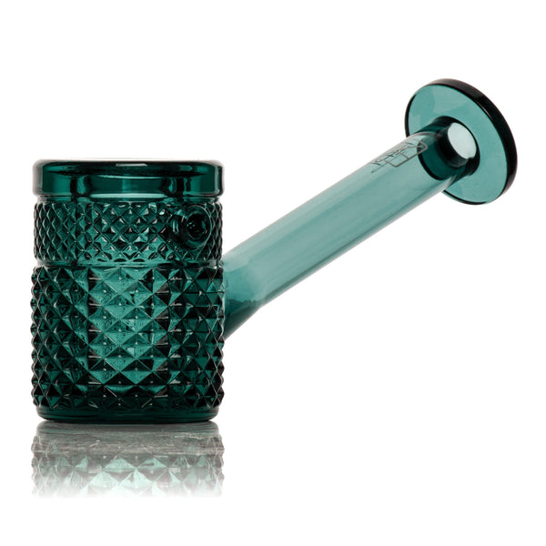 Jane West Twenties Collection teal hand pipe, a stylish accessory with a sleek design, perfect for easy use and portability.