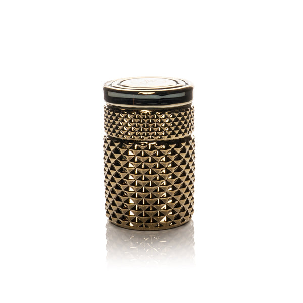 Gold Jane West Twenties Collection Jar accessory with elegant design and decorative details, perfect for stylish storage or display.