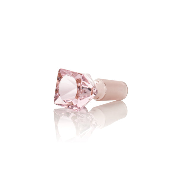 Pink Twenties Collection Square Bowl 14mm part by Jane West, close-up showing smooth ceramic surface and square shape.