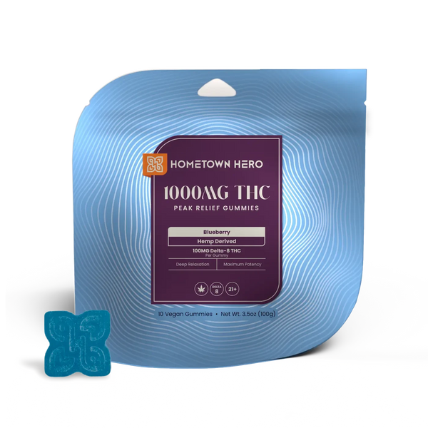 Hometown Hero- Peak Relief Gummies- 1000mg