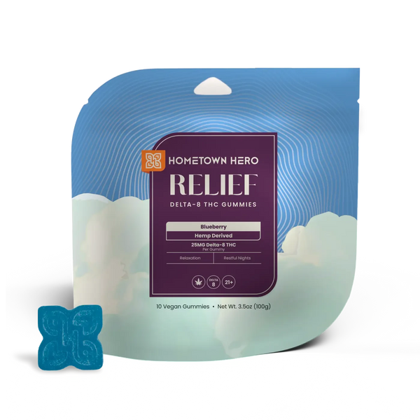 Hometown Hero- Relief D8 THC Gummies