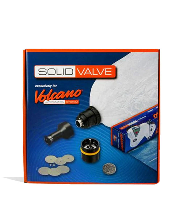 Storz & Bickel Volcano Vaporizer Solid Valve Set for wear and tear, includes replacement valves and components in box.