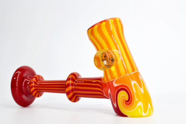 East Atlanta S&V Paddy Melts Glass Pokémon Charmander Millie line work hammer pipe, detailed design, 2022 edition.