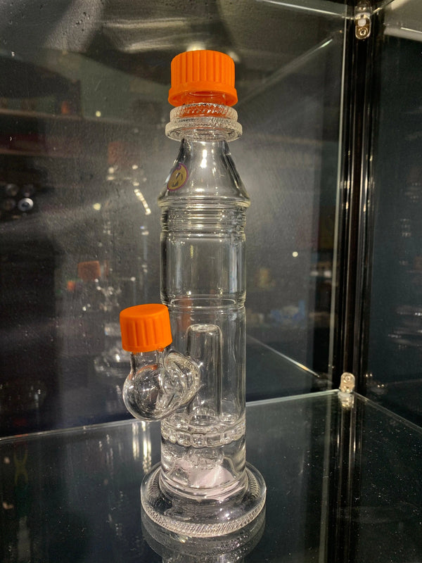 EAV Smoke & Vape Moocha Glass water pipe with clear glass body and intricate design for smooth, enjoyable vaping.