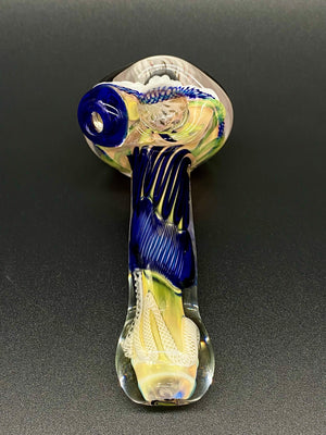 Talent Glass Works Inc- White Head Reticello Spoon - East Atlanta S&V