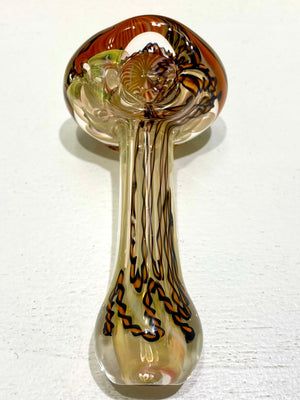 Talent Glass Works Inc- Detail Cane Strip Spoon - East Atlanta S&V