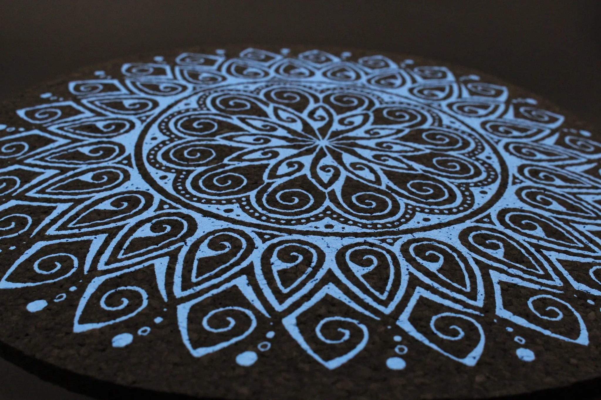Moodmats Cornflower Macro smoke accessories featuring a detailed, colorful abstract design on a versatile mat.